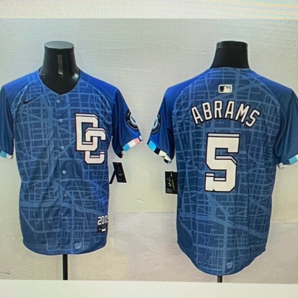 ❤️‍🔥CJ Abrams Blue Stitched Jersey